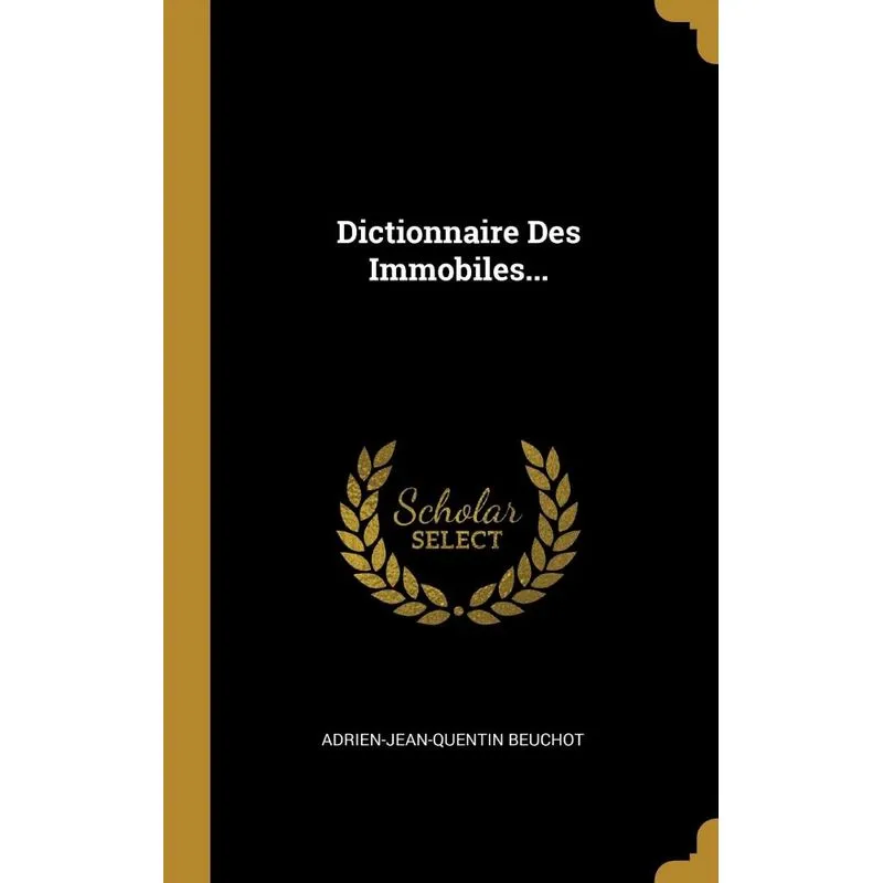 Dictionnaire Des Immobiles...