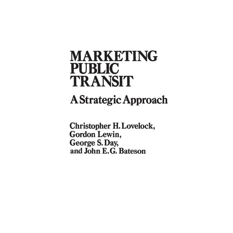 Marketing Public Transit