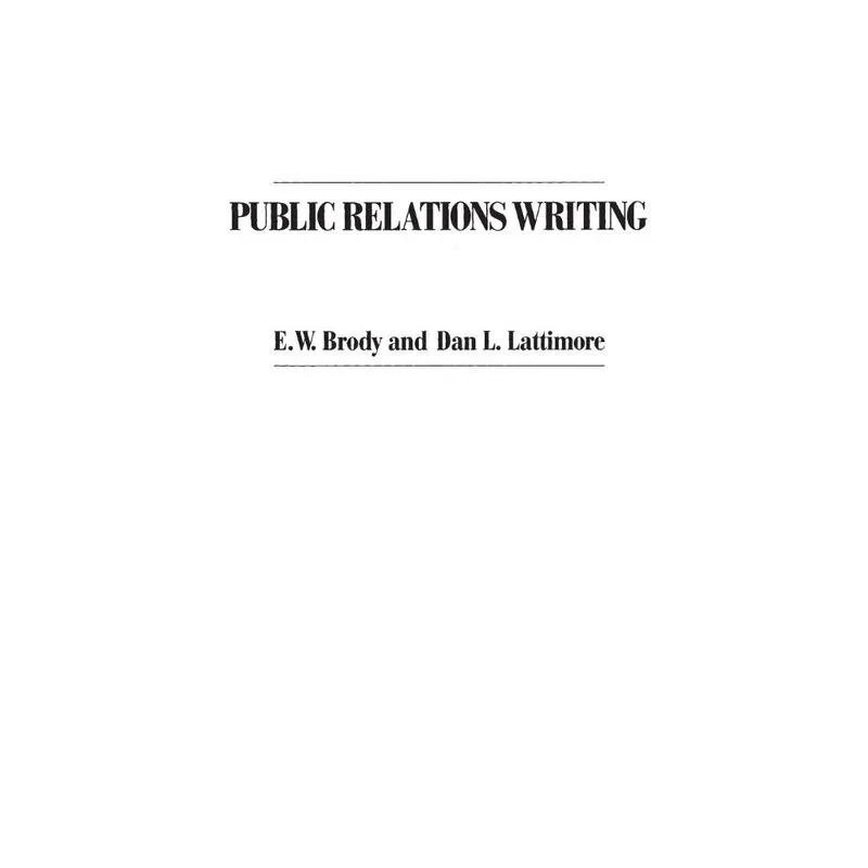 Public Relations Writing