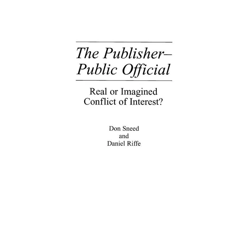 The Publisher-Public Official