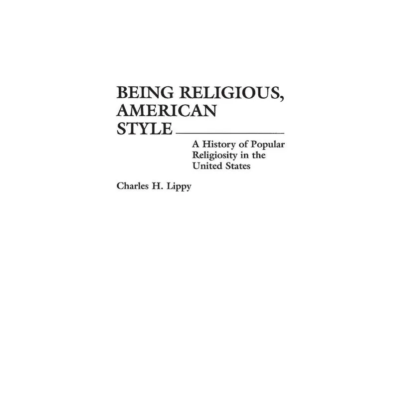 Being Religious, American Style