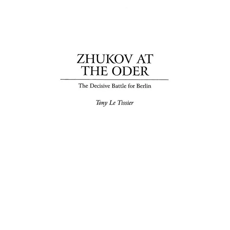 Zhukov At the Oder