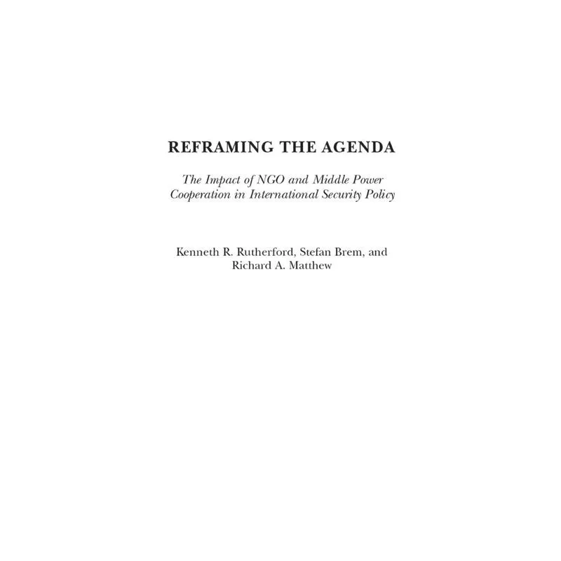 Reframing the Agenda