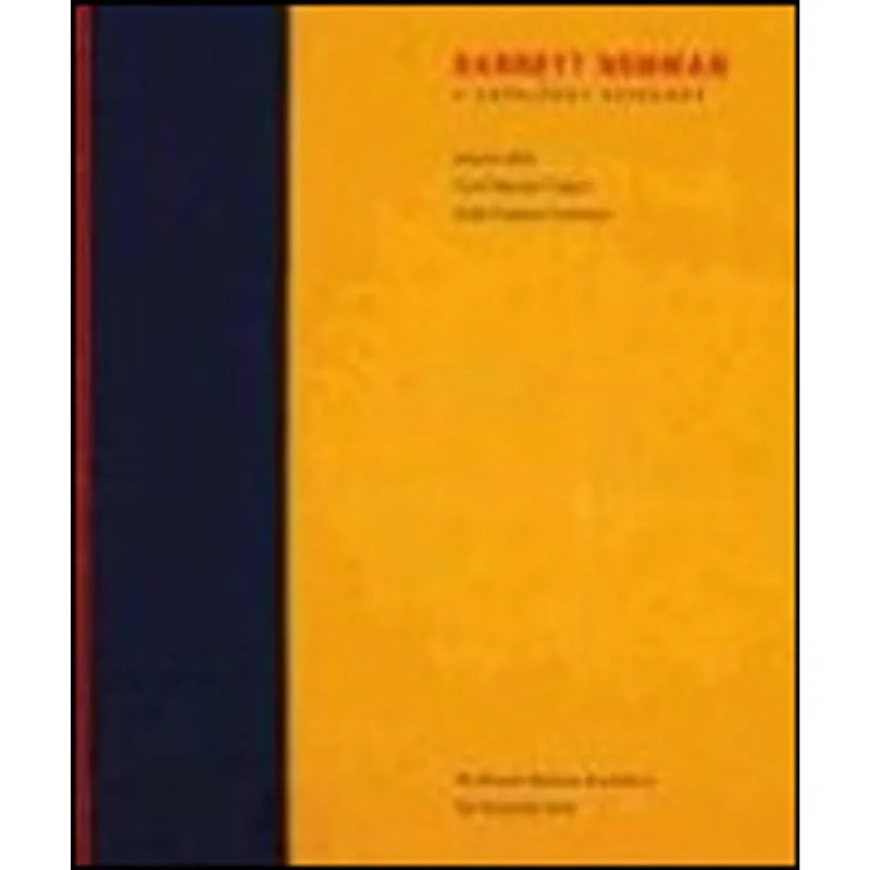 BARNETT NEWMAN - A CATALOGUE RAISONNE