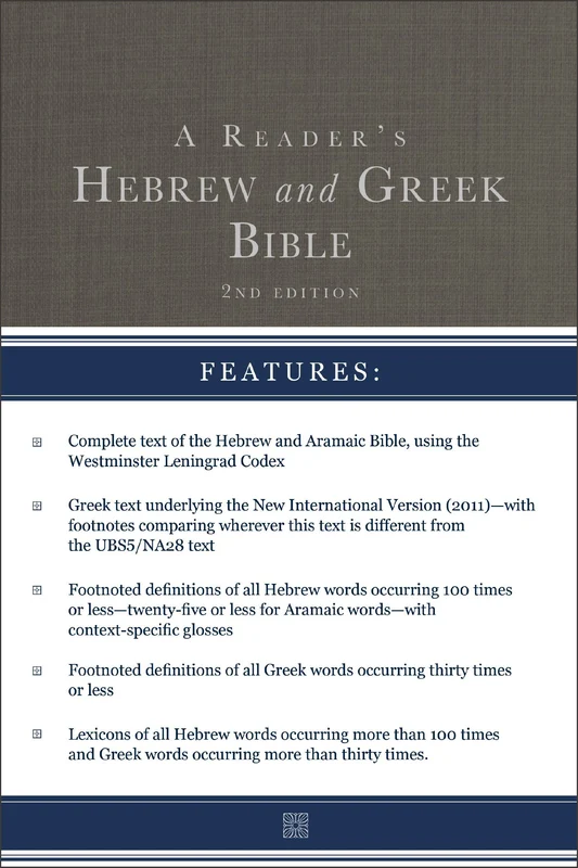 Reader's Hebrew and Greek Bible: Second Edition Hardback
