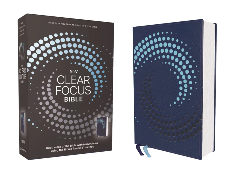 NIrV, Clear Focus Bible, Leathersoft, Navy: Read more of the Bible with better focus (Clear Focus) Hardback