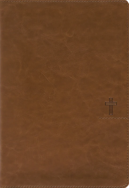 NASB, Thinline Bible, Giant Print, Leathersoft, Brown, Red Letter, 1995 Text, Comfort Print Hardback