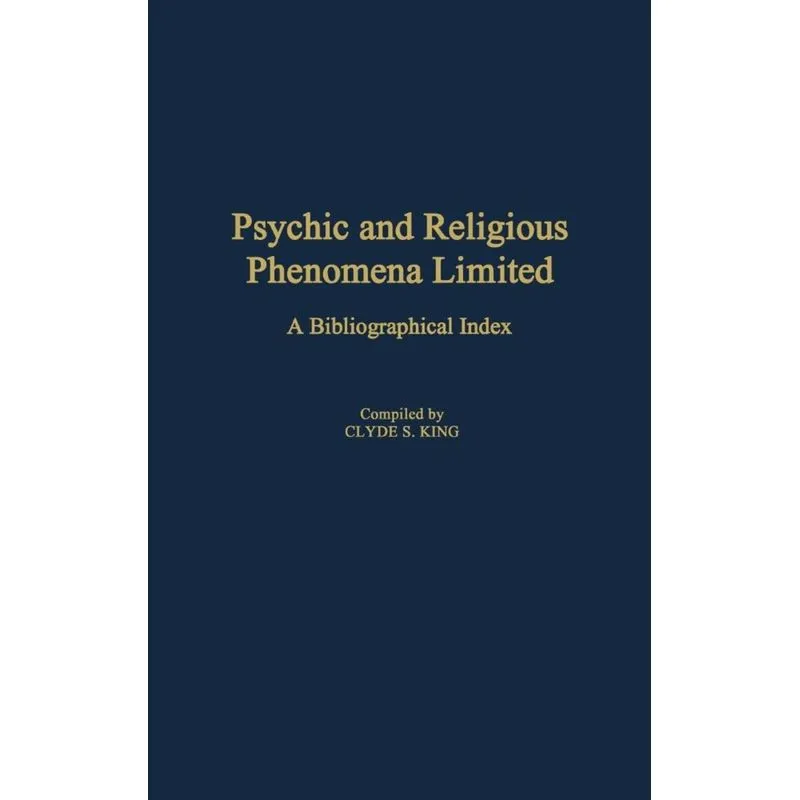 Psychic and Religious Phenomena Limited