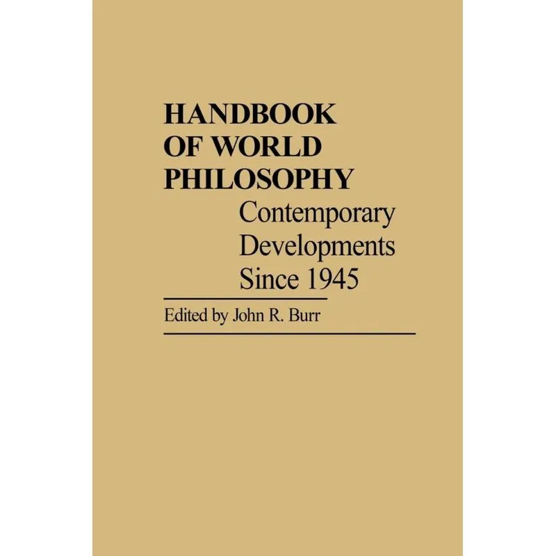 Handbook of World Philosophy