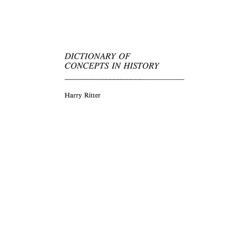 Dictionary of Concepts in History
