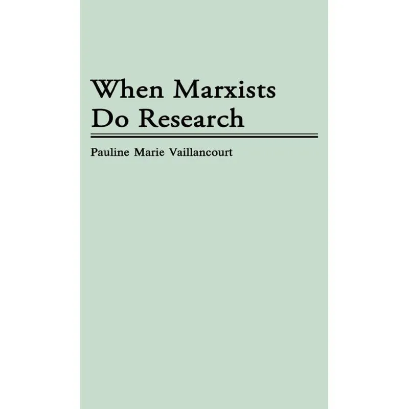 When Marxists Do Research