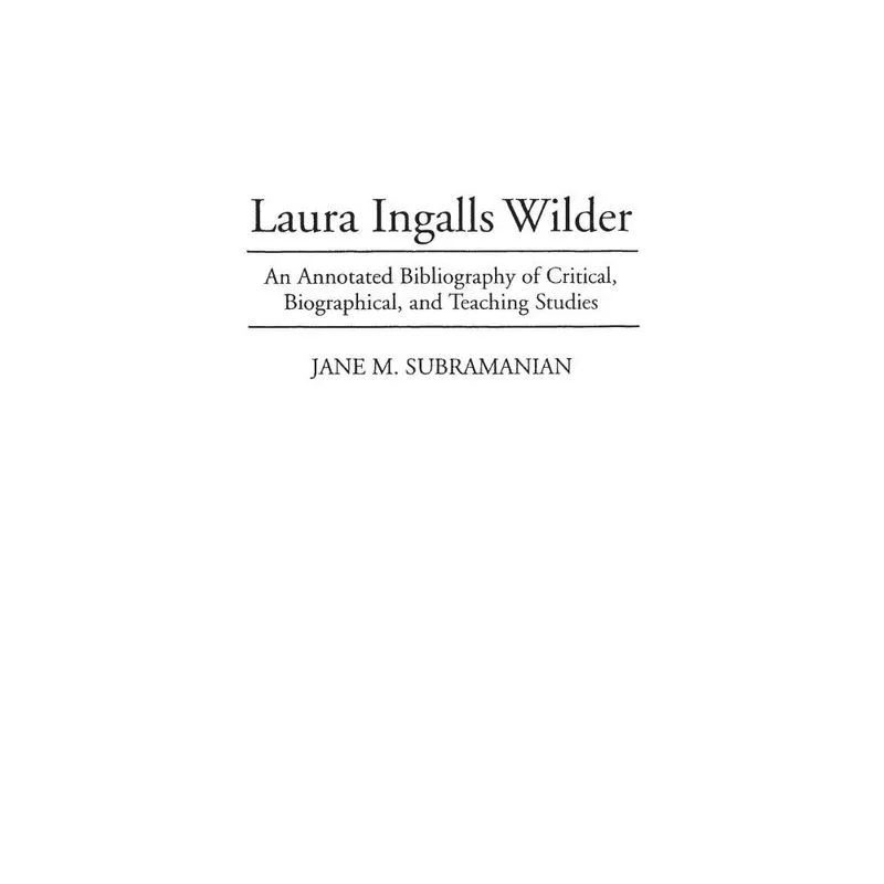 Laura Ingalls Wilder
