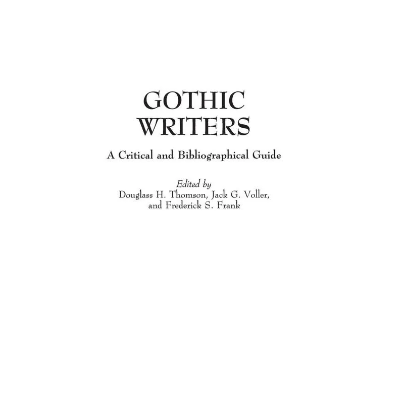 Gothic Writers