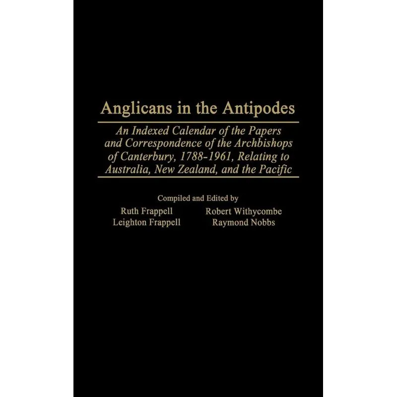 Anglicans in the Antipodes