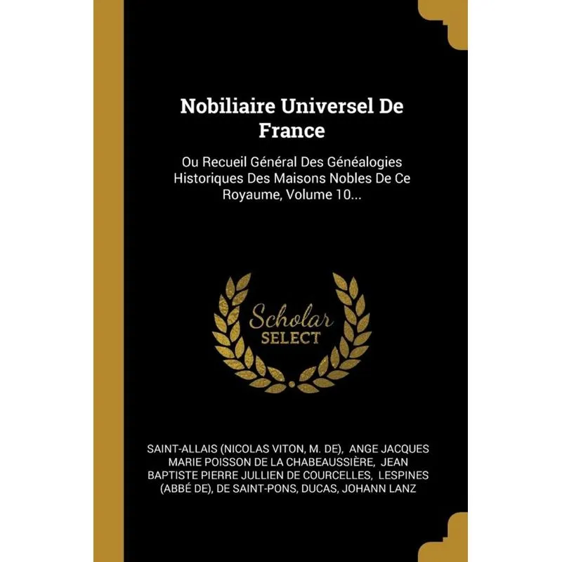 Nobiliaire Universel De France