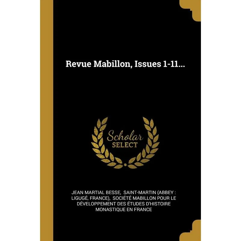 Revue Mabillon, Issues 1-11...