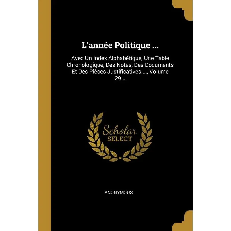 Lannée Politique ...