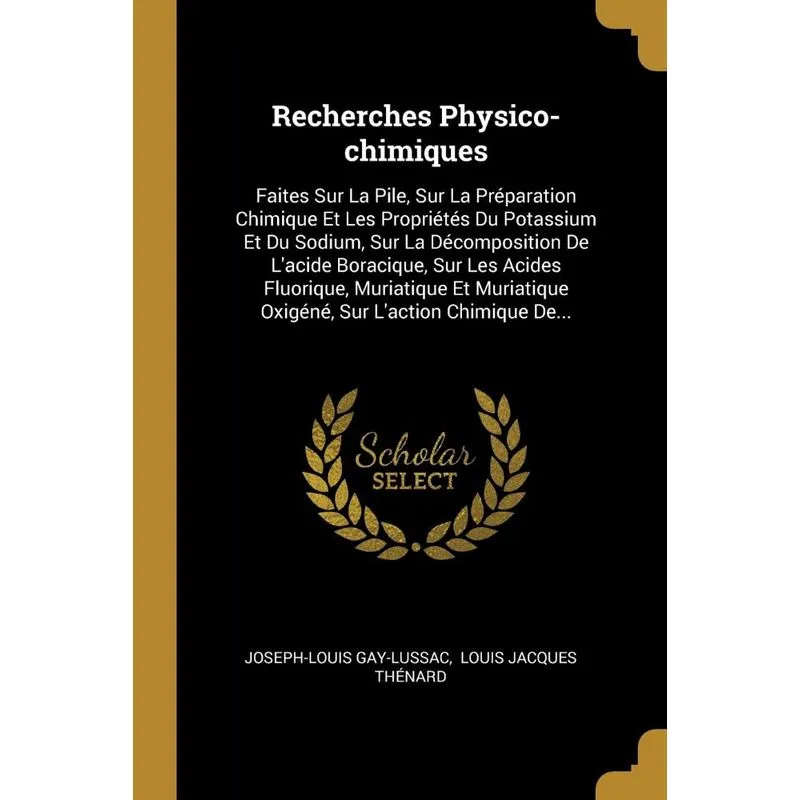 Recherches Physico-chimiques