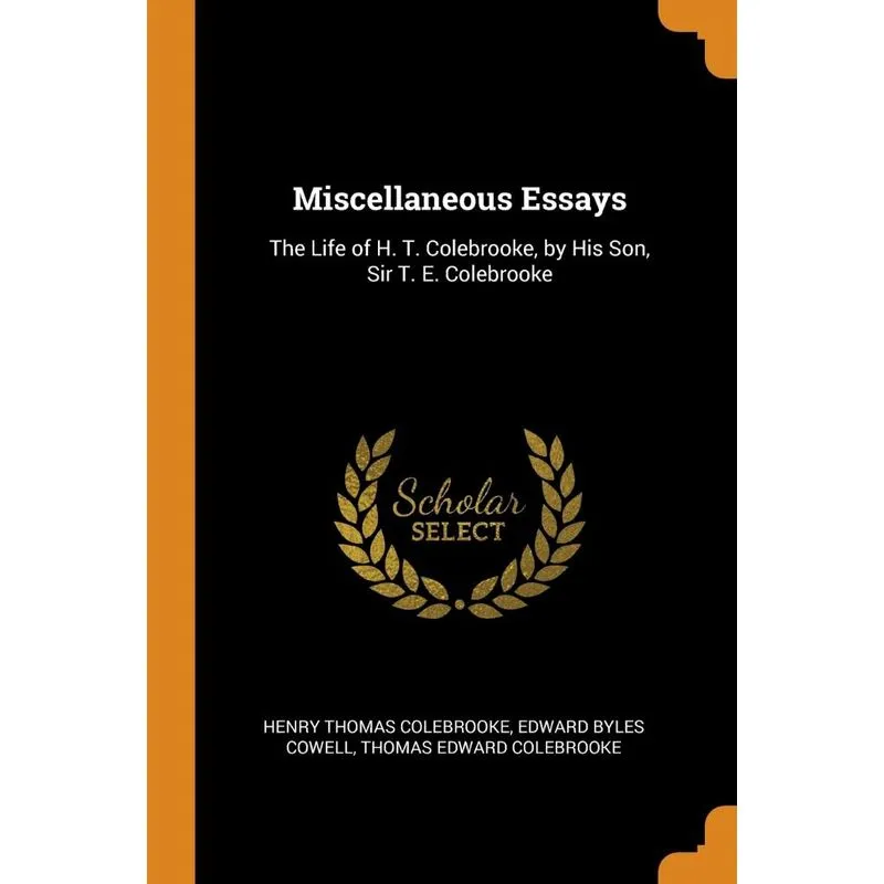 Miscellaneous Essays