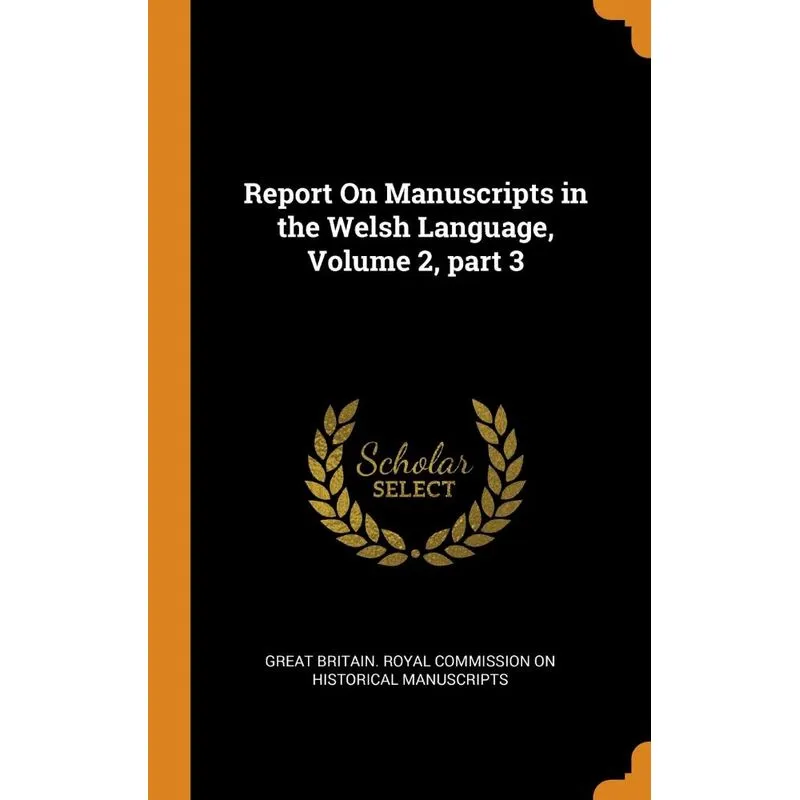 Report On Manuscripts in the Welsh Language, Volume 2, part