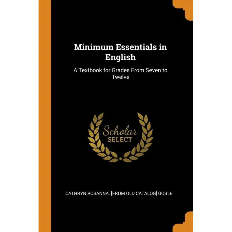 Minimum Essentials in English
