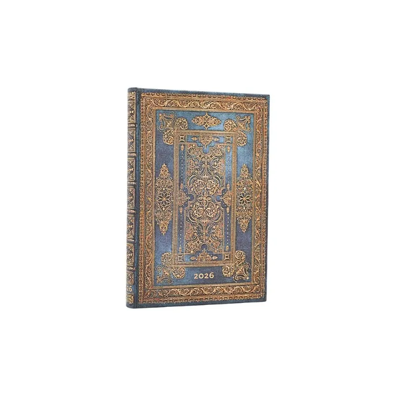 Agenda Paperblanks 2026 MINI Blue Luxe Semanal 14x10cm 160pag 100GSM
