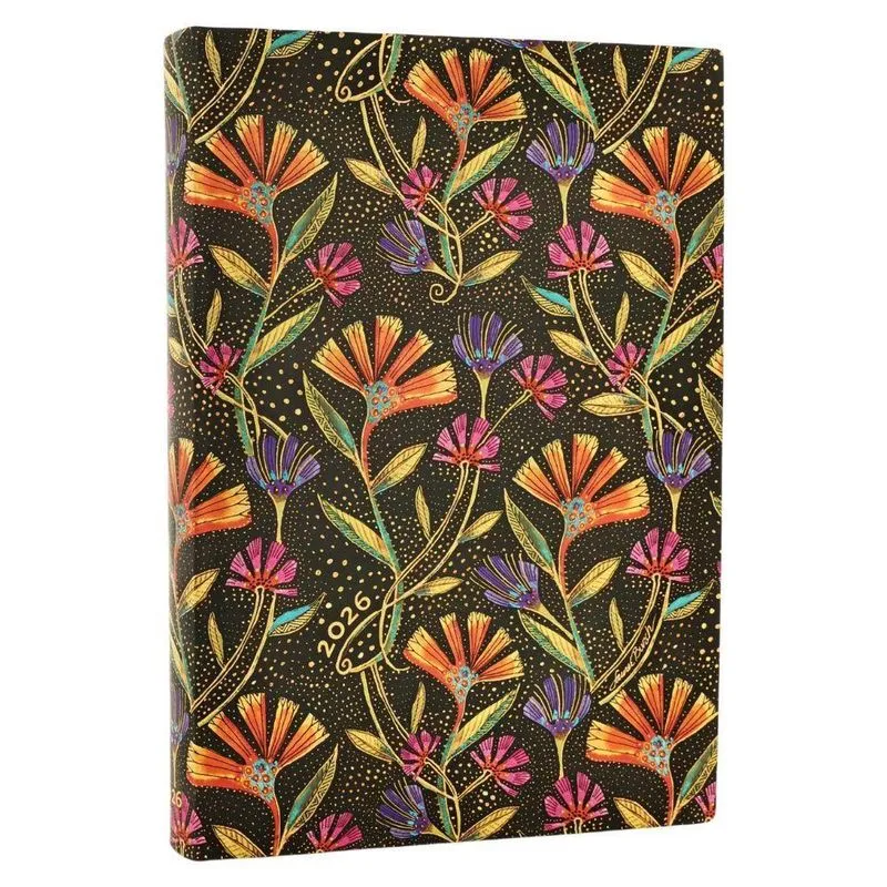 Agenda Paperblanks 2026 Wils Flowers Midi Diaria