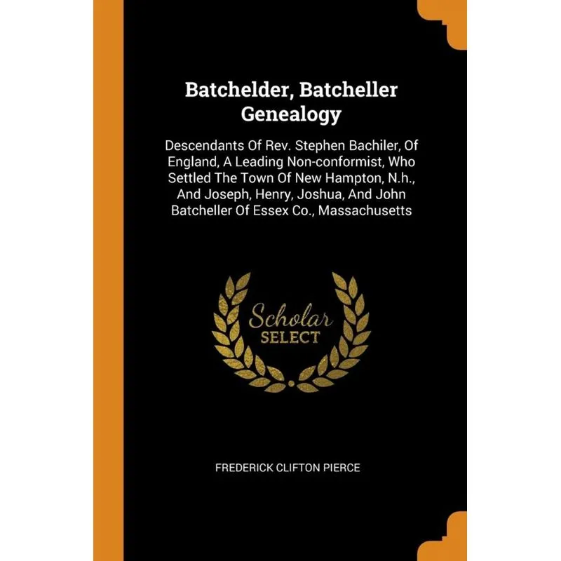 Batchelder, Batcheller Genealogy