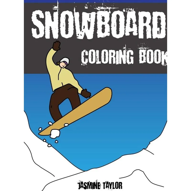 Snowboard Coloring Book