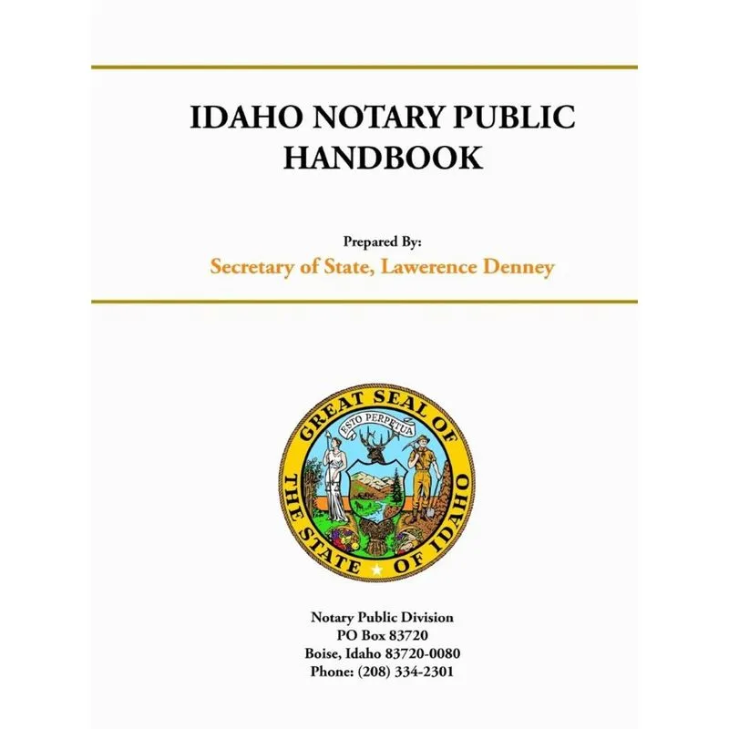 Idaho Notary Public Handbook