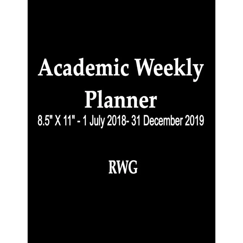Academic Weekly Planner