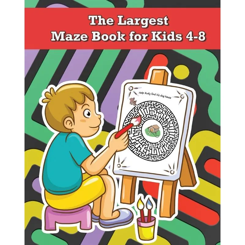 The Largest Maze Book for Kids 4-8