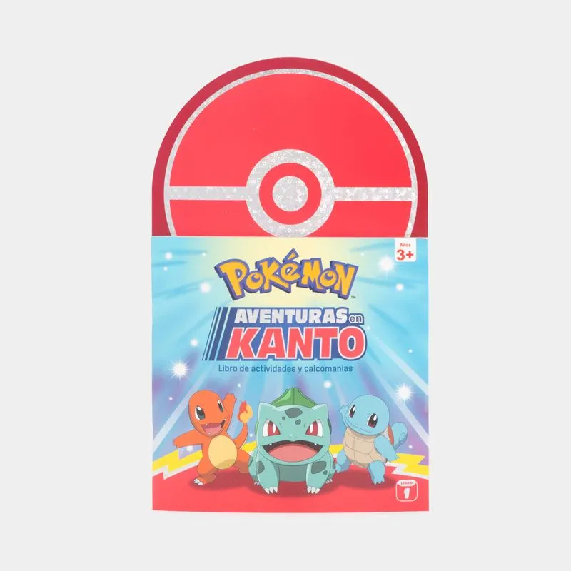 Pokemon: aventuras en kanto - libro de actividades y calcomanías