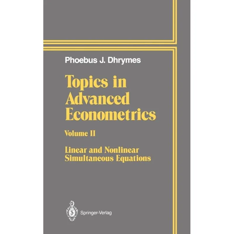 Topics in Advanced Econometrics