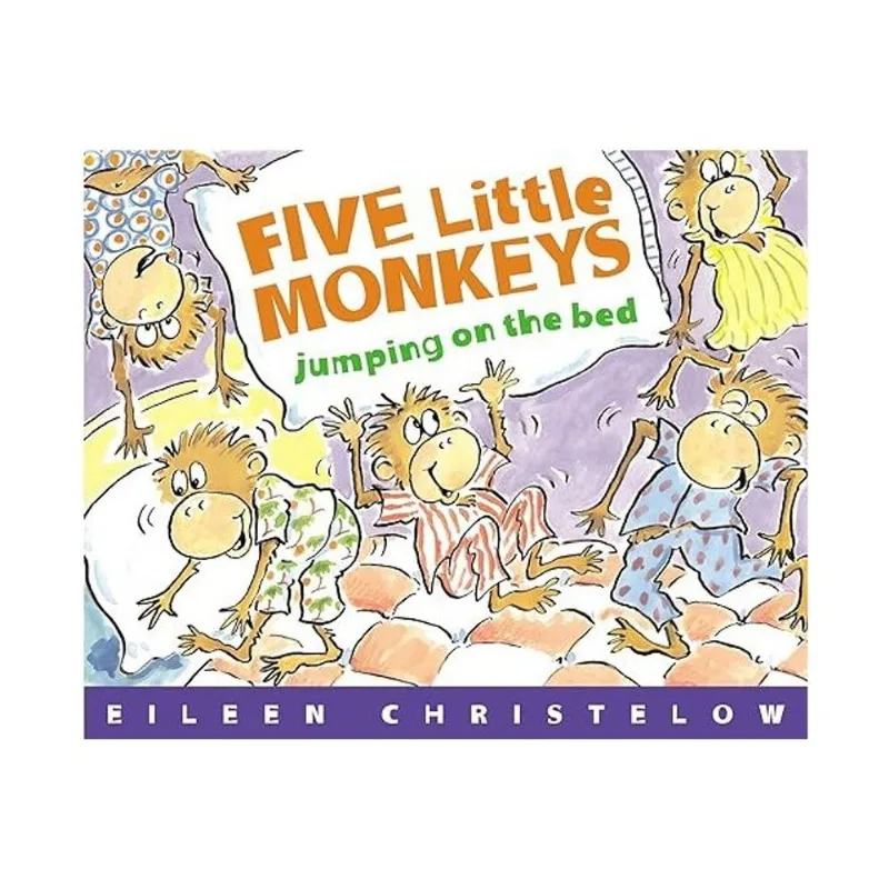 FIVE LITTLE MONKEYS JUMPING ON THE BED