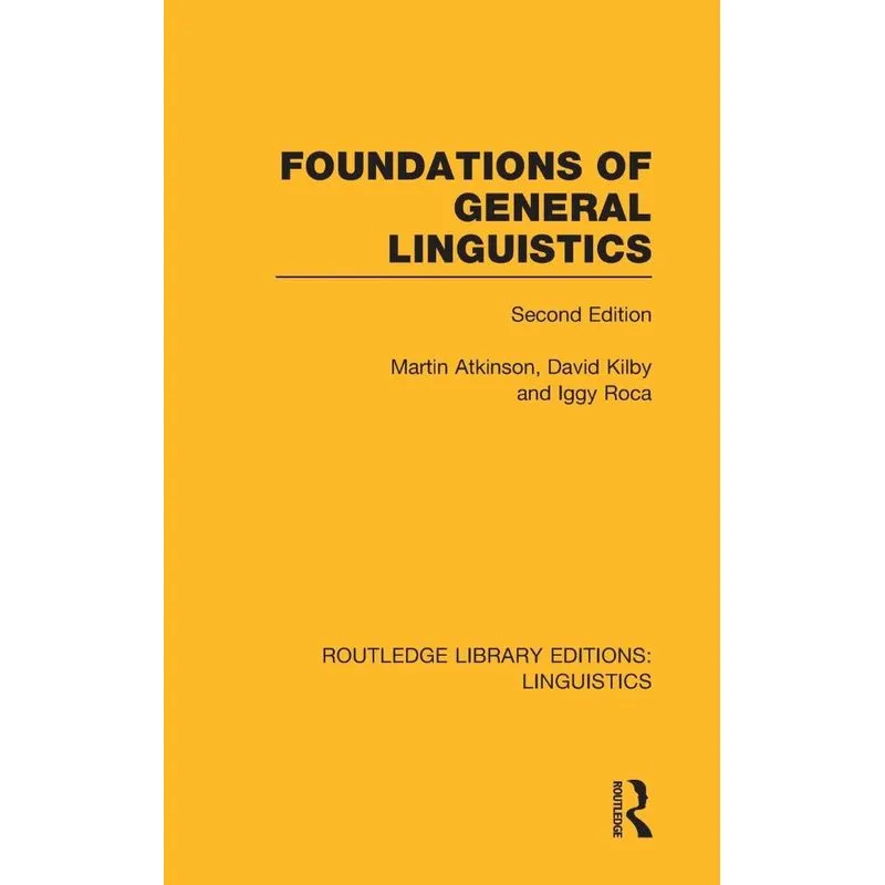 Foundations of General Linguistics