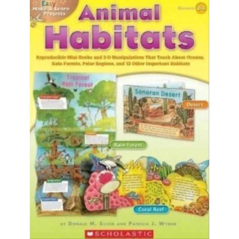 ANIMAL HABITATS -REPRODUCIBLE MINI-BOOKS AND 3-D MANIPULATIVES THAT TEACH ABOUT