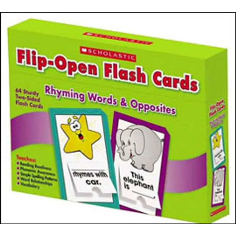 RHYMING WORDS & OPPOSITES - FLIP-OPEN FLASH CARDS