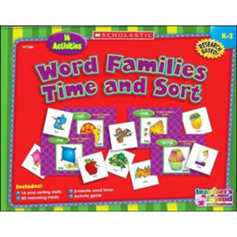 WORDS FAMILIES TIME AND SORT