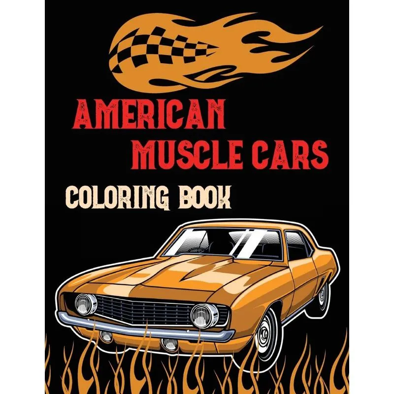 American Muscle Cars Coloring Book