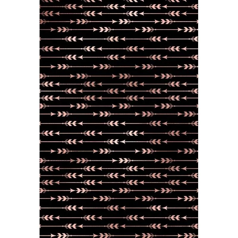 Rose Gold and Black Bohemian Composition Notebook - Small Blank Notebook (Softcover Journal / Diary / Sketchbook)