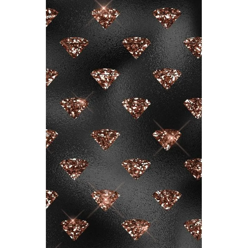 Rose Gold and Black Glam Composition Notebook - Small Blank Notebook (Hardcover Journal / Diary / Sketchbook)