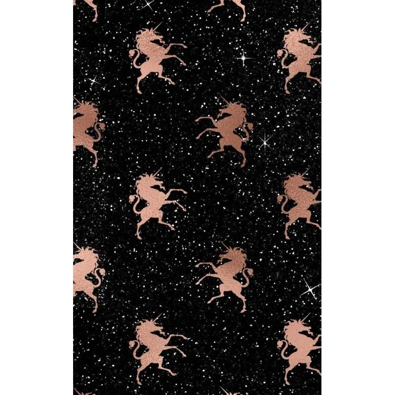 Rose Gold and Black Glam Composition Notebook - Small Blank Notebook (Hardcover Journal / Diary / Sketchbook)