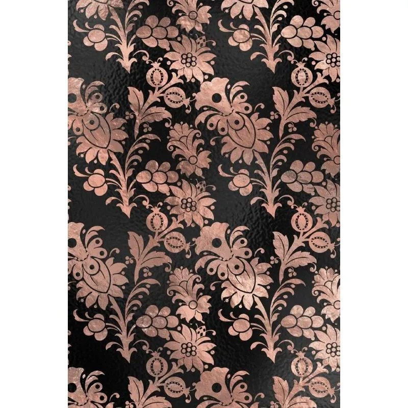Rose Gold and Black Glam Composition Notebook - Small Blank Notebook (Softcover Journal / Diary / Sketchbook)