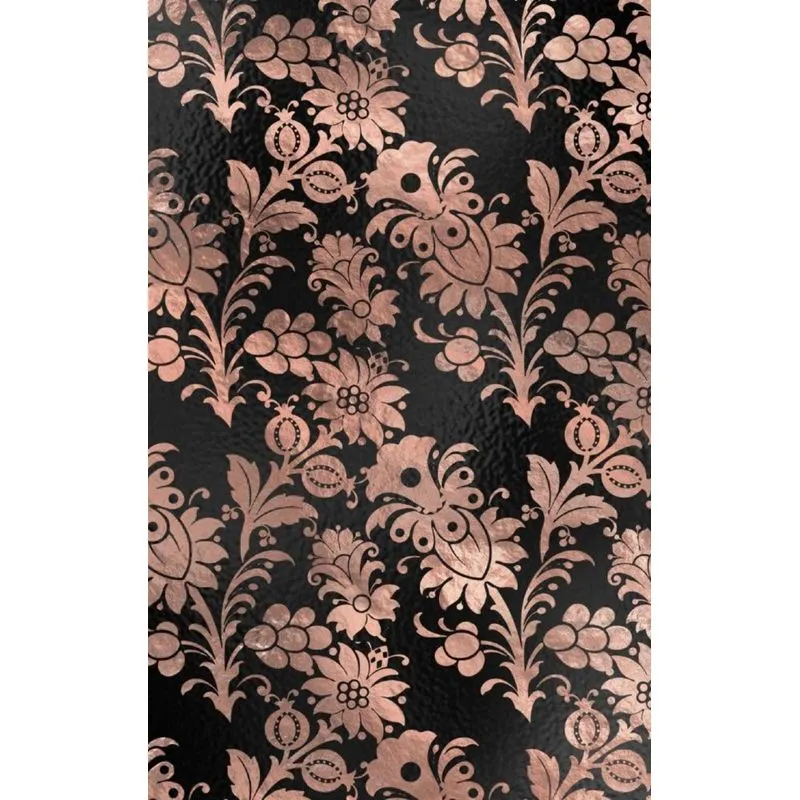 Rose Gold and Black Glam Composition Notebook - Small Blank Notebook (Hardcover Journal / Diary / Sketchbook)