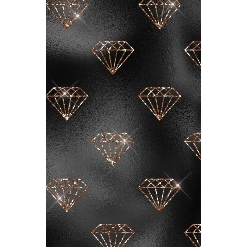 Rose Gold and Black Glam Composition Notebook - Small Blank Notebook (Hardcover Journal / Diary / Sketchbook)