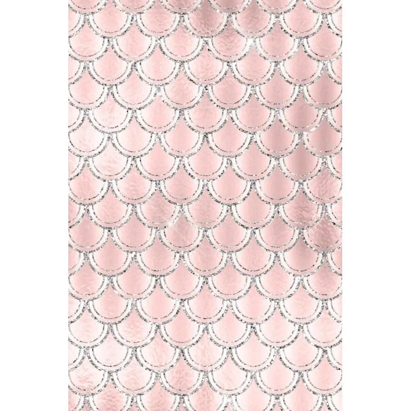 Blush and Navy Mermaid Scales Composition Notebook - Small Blank Notebook (Softcover Journal / Diary / Sketchbook)