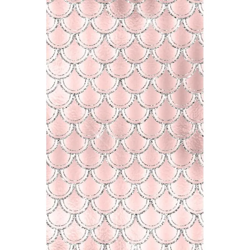 Blush and Navy Mermaid Scales Composition Notebook - Small Blank Notebook (Hardcover Journal / Diary / Sketchbook)