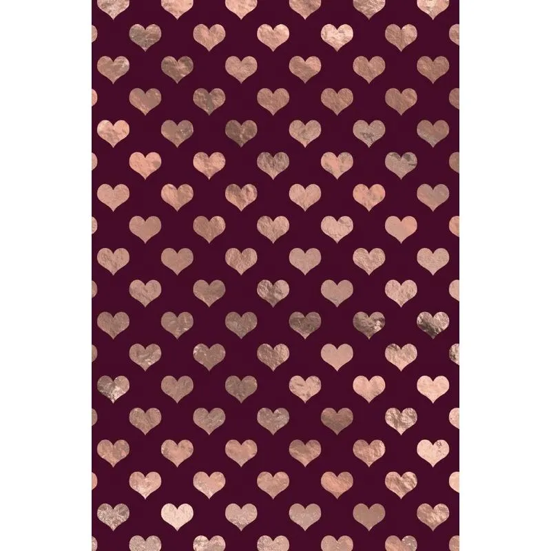 Rose Gold and Burgundy Composition Notebook - Small Blank Notebook (Softcover Journal / Diary / Sketchbook)