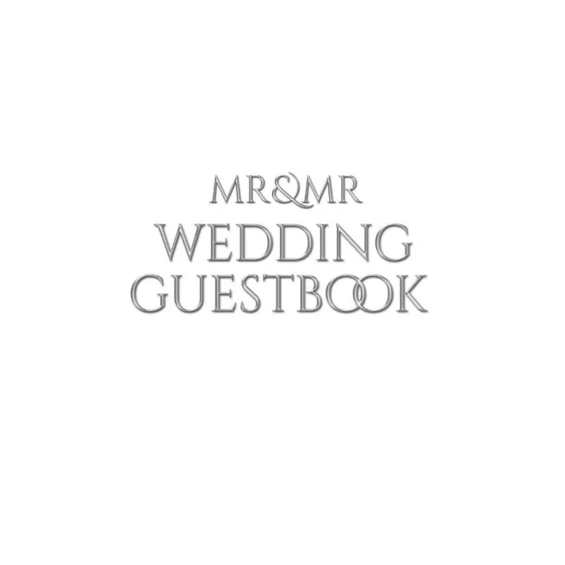 Mr and Mr wedding Guest Book